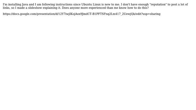 Ubuntu: Java says it isn't installed! смотреть онлайн