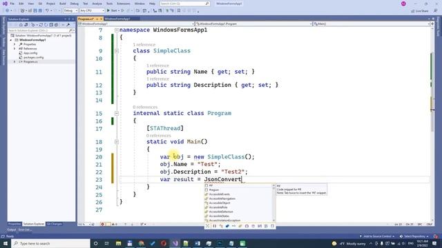Newtonsoft json serialize c# class смотреть онлайн