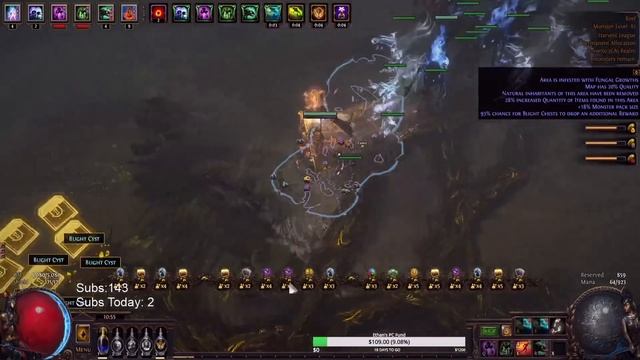 *TRIPLE GOLDEN OIL* TIER 16 BLIGHTED MAP LOOT IN HARVEST LEAGUE - 453 смотреть онлайн