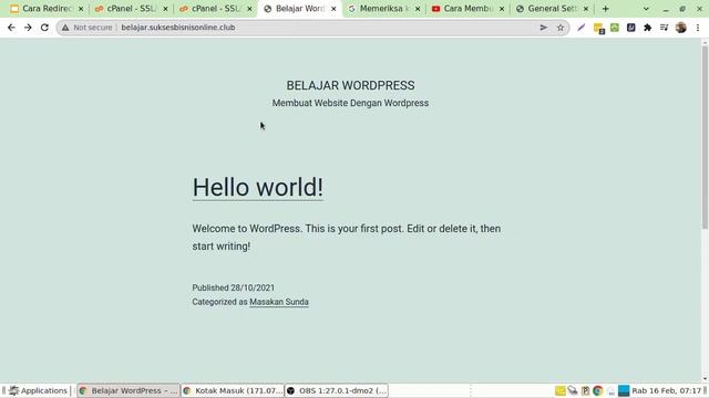 MUDAH, Cara Redirect http ke https Pada Website Wordpress смотреть онлайн