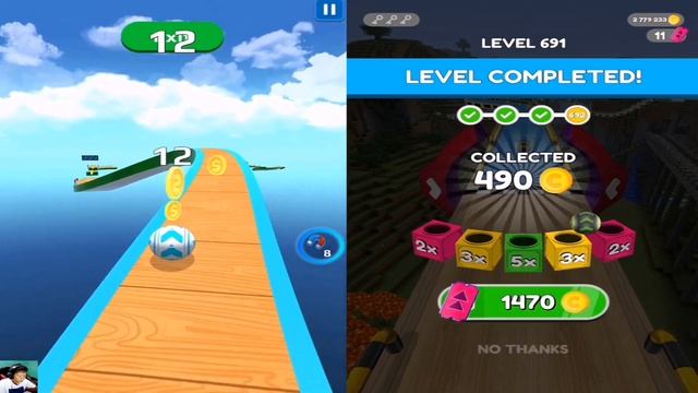 Sky Rolling Ball 3D | Going Balls - All Levels Gameplay Android,iOS - NEW MEGA APK GIGA UPDATE смотреть онлайн