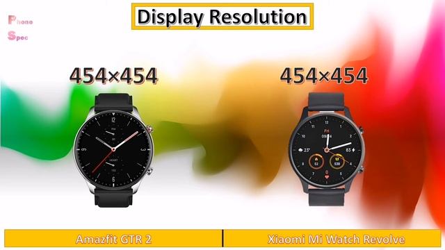 Amazfit GTR 2 vs MI watch revolve Full Specs Comparison смотреть онлайн