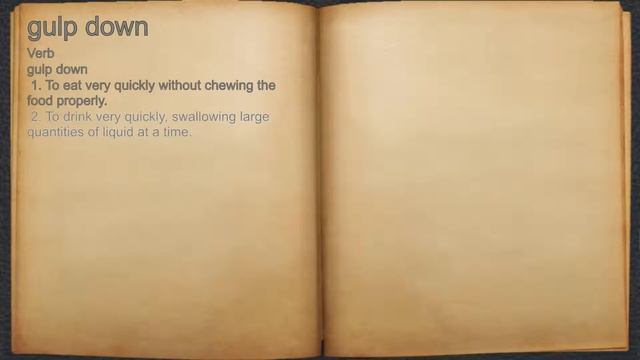 What does gulp down mean? смотреть онлайн