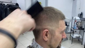 Стрижка короткий кроп на потоке за 16 минут без монтажа / Short crop haircut
