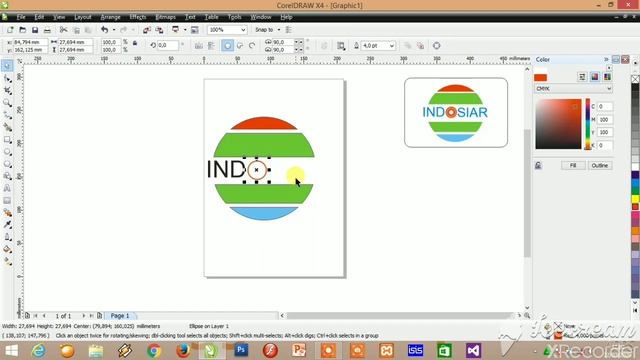 Cara Membuat Logo Indosiar Di Coreldraw X4 2020 смотреть онлайн