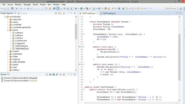 Java Thread Synchronized and Daemon смотреть онлайн