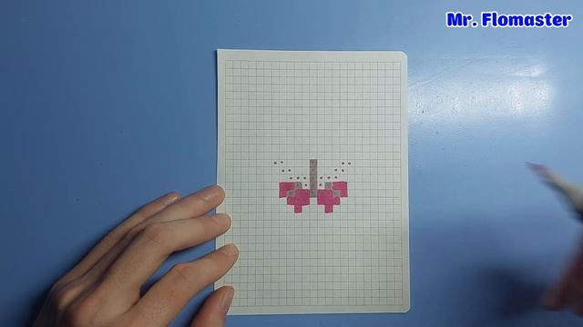 Как Рисовать Бабочку - Рисунки по клеточкам ✏ / How to Draw a Butterfly ? - Pixel art смотреть онлайн