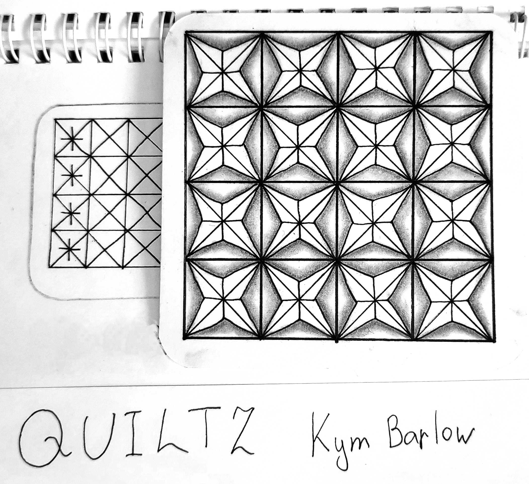 Зентангл Тангл Quiltz