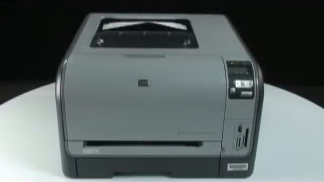Imprimindo uma página de teste - Impressora HP Color LaserJet CP1518ni смотреть онлайн