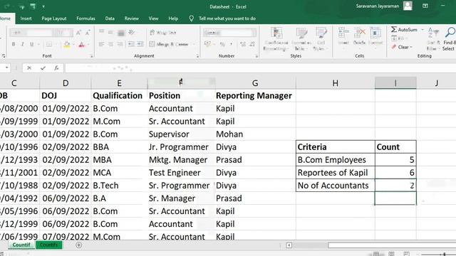 How To Calculate Countif and Countifs in Excel смотреть онлайн