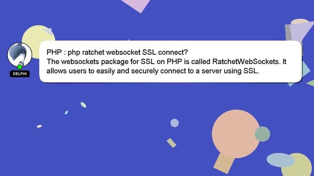 PHP : php ratchet websocket SSL connect? смотреть онлайн