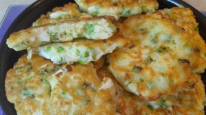 Ленивые пирожки с луком и яйцом