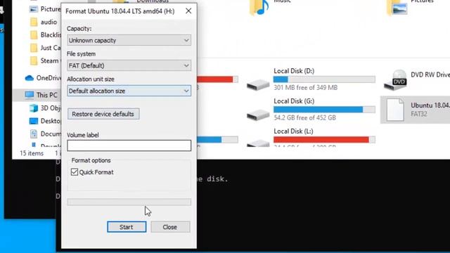 How to format linux bootable USB drive to normal using windows смотреть онлайн