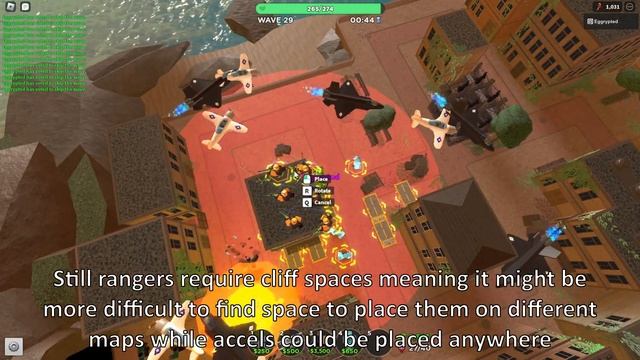 Accelerator NERF And Ranger BUFF Which one is now Better? || Tower Defense Simulator смотреть онлайн