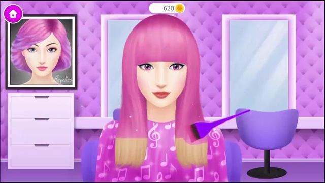 Best Games for Kids HD - Angelina's Pop Star Salon - Makeover Dress Up Makeup Girl Games смотреть онлайн