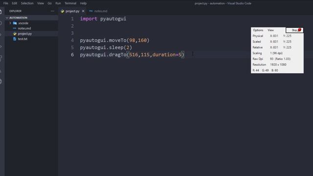 Python Automation | استخدم البرمجه في حياتك اليوميه| mouse drag and drop. смотреть онлайн