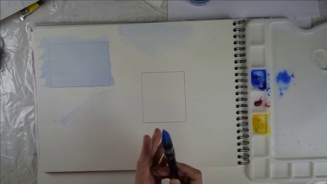 APPRENDRE L"AQUARELLE POUR LES DÉBUTANTS. LEÇON #2 : 2ième TECHNIQUE DE LAVIS SUR PAPIER SEC смотреть онлайн
