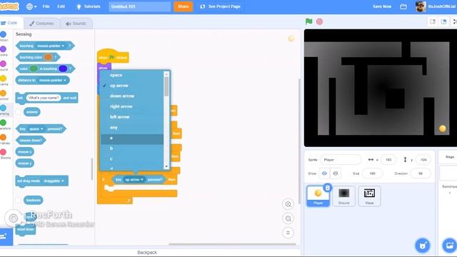 making a simple MAZE game in Scratch | Tutorial | смотреть онлайн