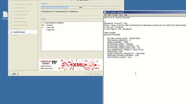 1. ORACLE OTM 6.3.6: Install Oracle DataBase 11g смотреть онлайн