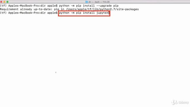 TensorFlow and the Google Cloud ML Engine for Deep Learning : Install Jupyter Notebook смотреть онлайн