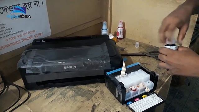 how to setup Epson L130 printer first time ink installation & unboxing ✅ L130 unboxing and setup смотреть онлайн