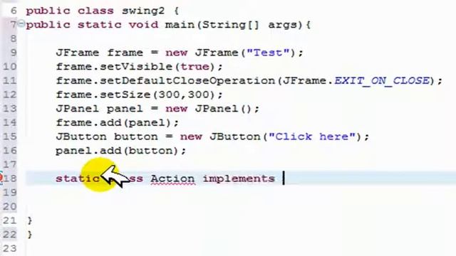 Create Action Listeners with JButton - Java GUI_SWING Tutorial+HELP_ - YouTube смотреть онлайн