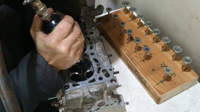 Ремонт ГБЦ двигателя GA16DE ,Часть 2 смотреть онлайн