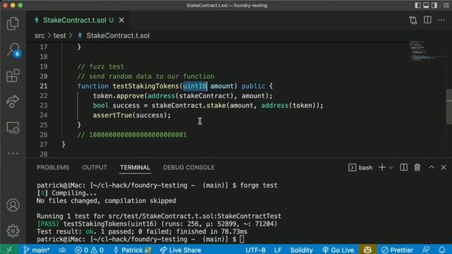 Testing with Foundry смотреть онлайн