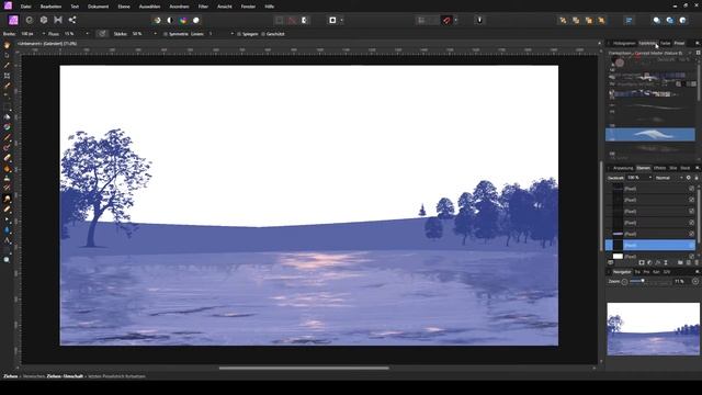 DAILY SKETCH #20 | Easy Landscape with Moon?or Sun☀ смотреть онлайн