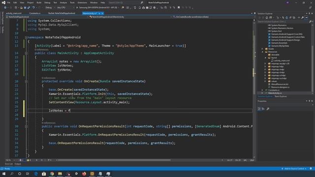 Coding a Xamarin Android App to Connect to a Cloud Hosted MySQL Database in C# смотреть онлайн