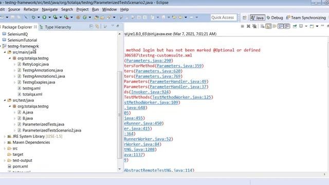 TestNG @Optional | @Parameters | Setting default value for the parameters смотреть онлайн