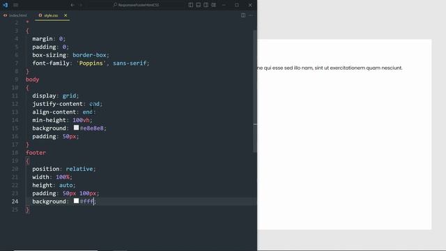 Responsive Footer Design Using Html & CSS смотреть онлайн