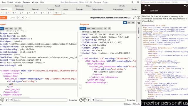 Server Side Template Injection [SSTI] - hpAndro Vulnerable Application Challenge смотреть онлайн