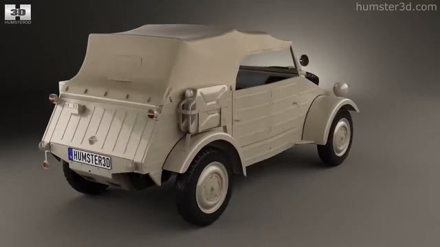 Volkswagen Kubelwagen 1945 by 3D model store Humster3D.com смотреть онлайн
