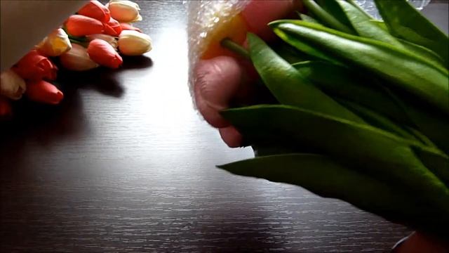 Искусственные цветы с Алиэкспресс/Тюльпаны для декора смотреть онлайн