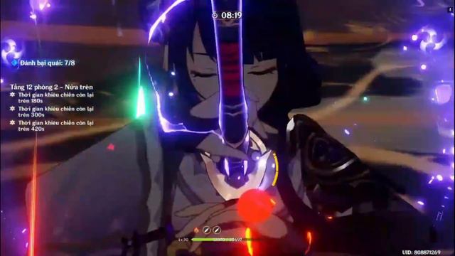 Genshin Impact Spiral Abyss floor 12 - Raiden Shogun & Burgeon Hutao смотреть онлайн