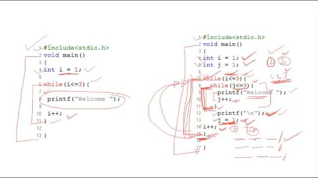Nested while loop смотреть онлайн