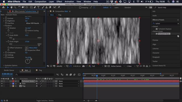 How To Animate a Waving Flag - After Effects Tutorial смотреть онлайн