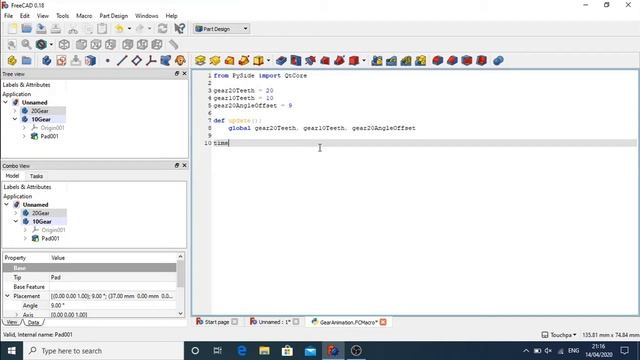 FreeCAD: Animating Gears with Python смотреть онлайн