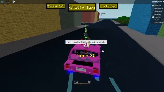 Roblox Taxi Simulator 2 Edition 14- Pink Paint