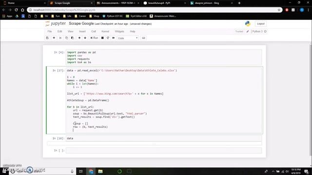 Scrape Text from Google with Python & Beautiful Soup смотреть онлайн