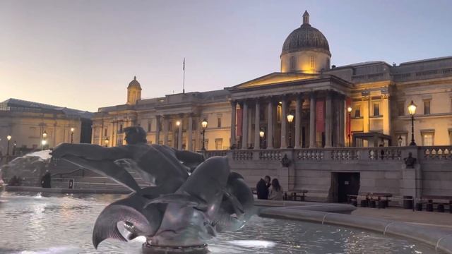 Battle Of Trafalgar| Trafalgar Square big tourists attraction in London, 4K 2021 смотреть онлайн