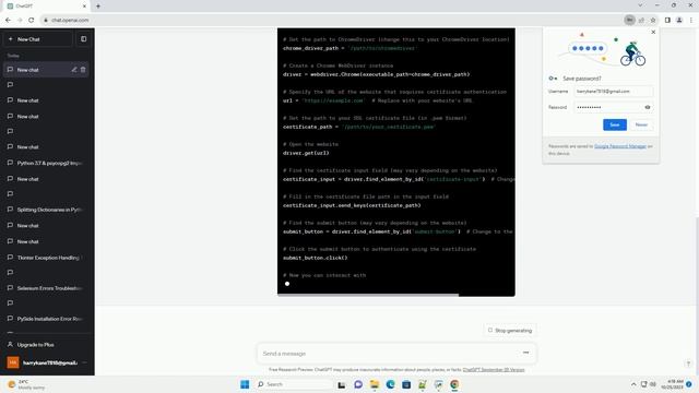 Selenium Webdriver with Certificate Authentication in Python смотреть онлайн