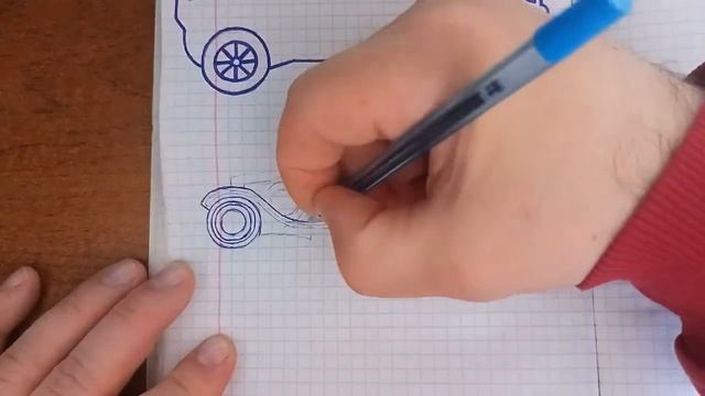 Упрощенное изображение ретро автомобиля вид сбоку рисую шариковой ручкой 1 смотреть онлайн
