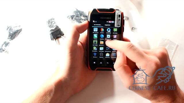 Видеообзор ударопрочного смартфона Hummer H1 IP67 на Android 2.3 смотреть онлайн
