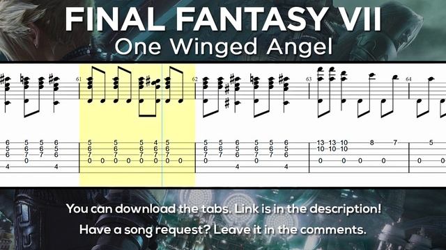 Final Fantasy VII - One Winged Angel Guitar Tutorial [TABS] (Fingerstyle) смотреть онлайн