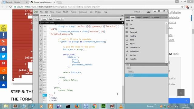tutorial akses google map dengan php смотреть онлайн