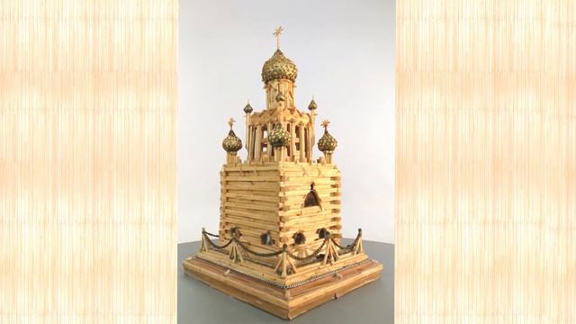 Храм лазурных облаков Из Спичек (Макет) смотреть онлайн