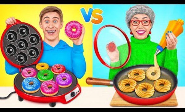 Кулинарный Челлендж_ Я против Бабушки _ Умные Гаджеты или Лайфхаки от Multi DO Challenge
