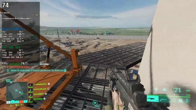 Battlefield 2042 - GTX 980 4GB + Ryzen 5 1600AF - Low Settings 1920x1080p FullHD смотреть онлайн